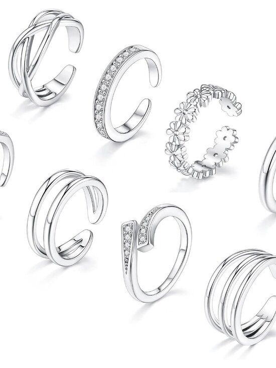 Jewelry - 8 Pcs Toe Rings for Women